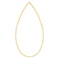 14K Yellow Gold Flat Pebble Link Necklace (2.50 mm)