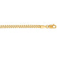14k Yellow Gold Light Gourmette Chain (2.80 mm)