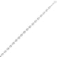 Sterling Silver Rhodium Plated Lite Puffed Mariner Chain (7.80 mm)