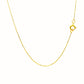 14k Yellow Gold Diamond Cut Cable Link Chain (0.68 mm)