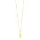 14K Yellow Gold Helium Initial I Pendant