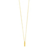 14K Yellow Gold Helium Initial I Pendant