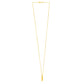 14K Yellow Gold Helium Initial I Pendant