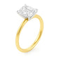 5 Carat Emerald Lab Grown IGI G/VS1 Diamond Solitaire Ring in 10K Yellow Gold