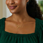 14K Yellow Gold Yours Truly Large Initial Y Necklace