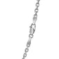 Sterling Silver Rhodium Plated French Cable Chain (3.40 mm)
