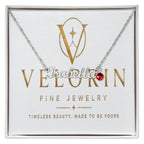 Custom Name Necklace with Birthstone