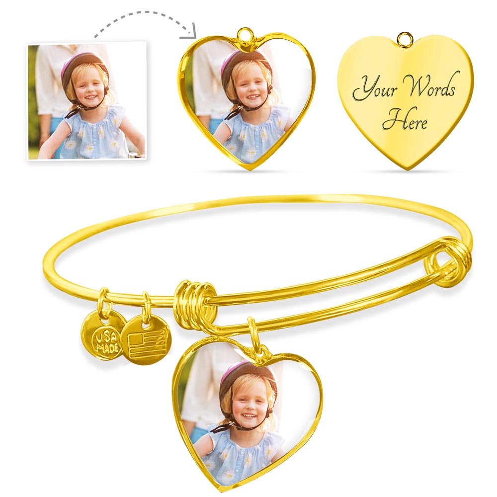 Buyer Upload Luxury Heart Bangle