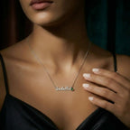Custom Name Necklace with Birthstone - NO MC