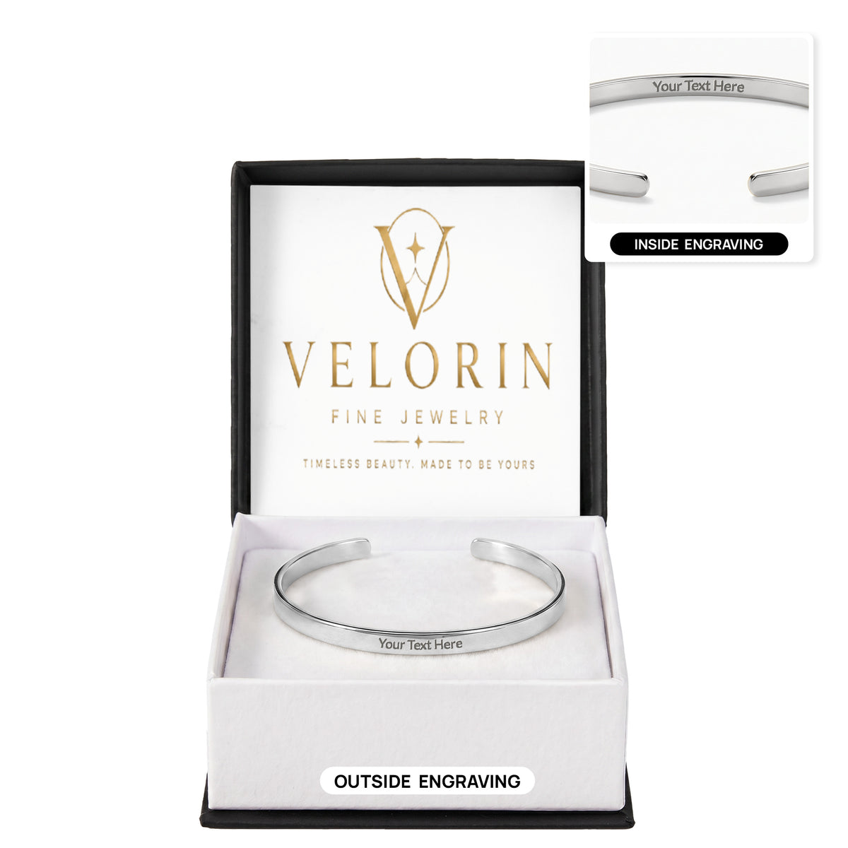 Cuff Bracelet - Engraved
