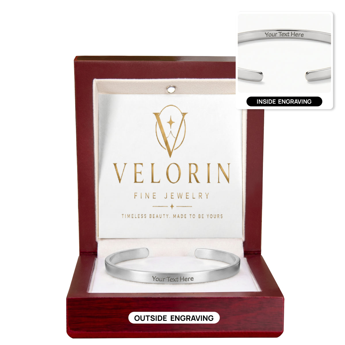 Cuff Bracelet - Engraved