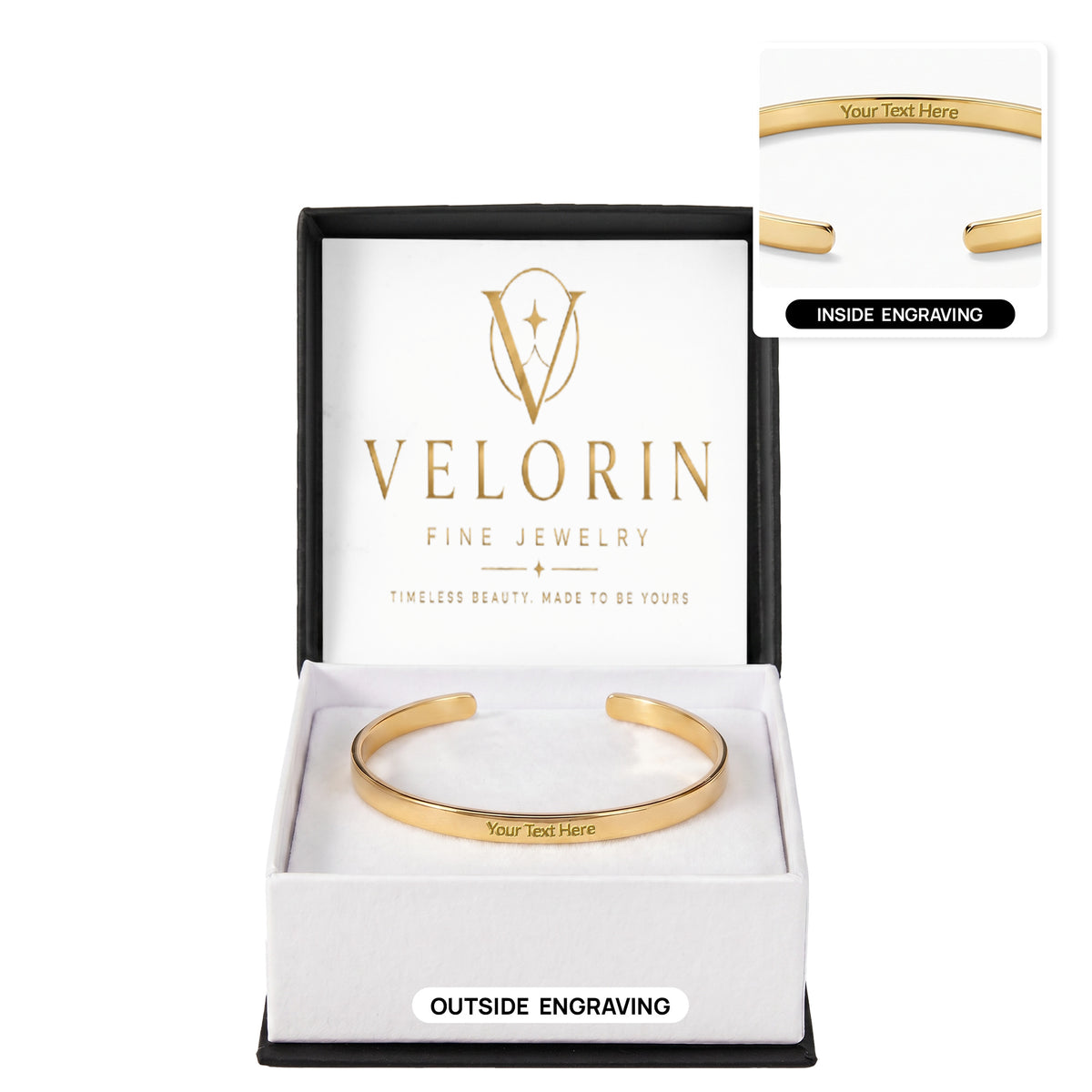 Cuff Bracelet - Engraved