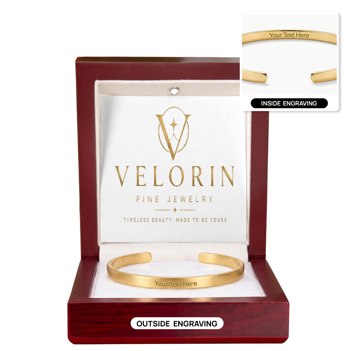 Cuff Bracelet - Engraved