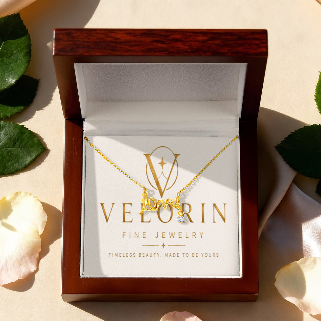 Scripted Love Necklace