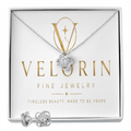 Love Knot Necklace & Earring Set