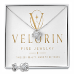 Love Knot Necklace & Earring Set