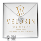 Love Knot Necklace & Earring Set