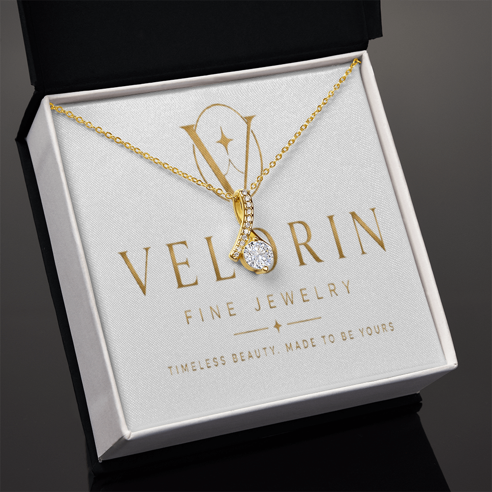 Alluring Beauty Necklace - Yellow & White Gold Variants