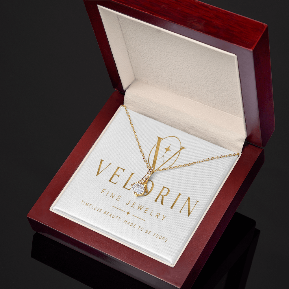 Alluring Beauty Necklace - Yellow & White Gold Variants