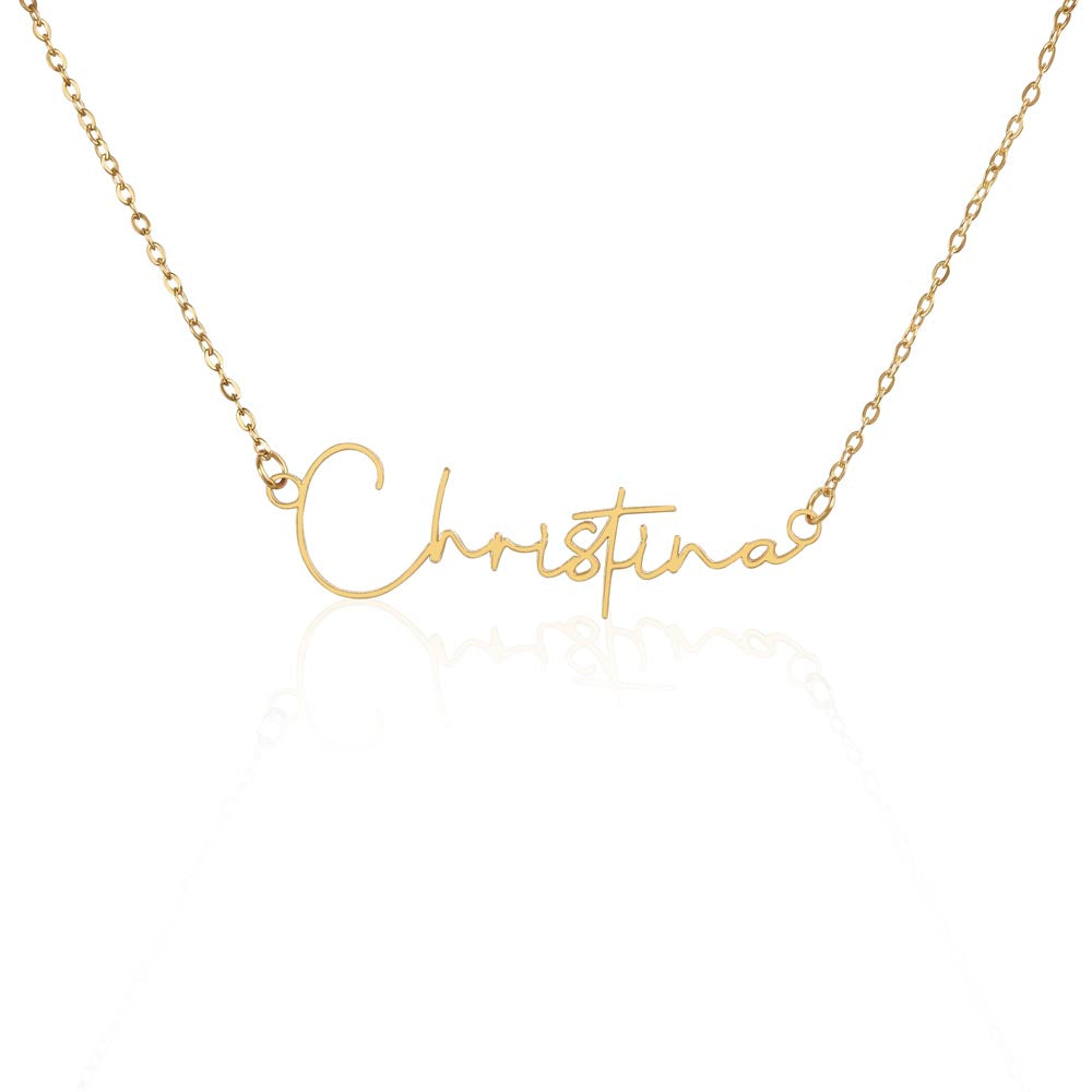 Signature Name Necklace - MC