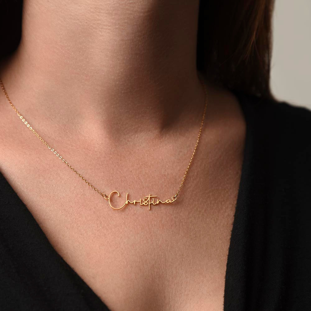 Signature Name Necklace - MC