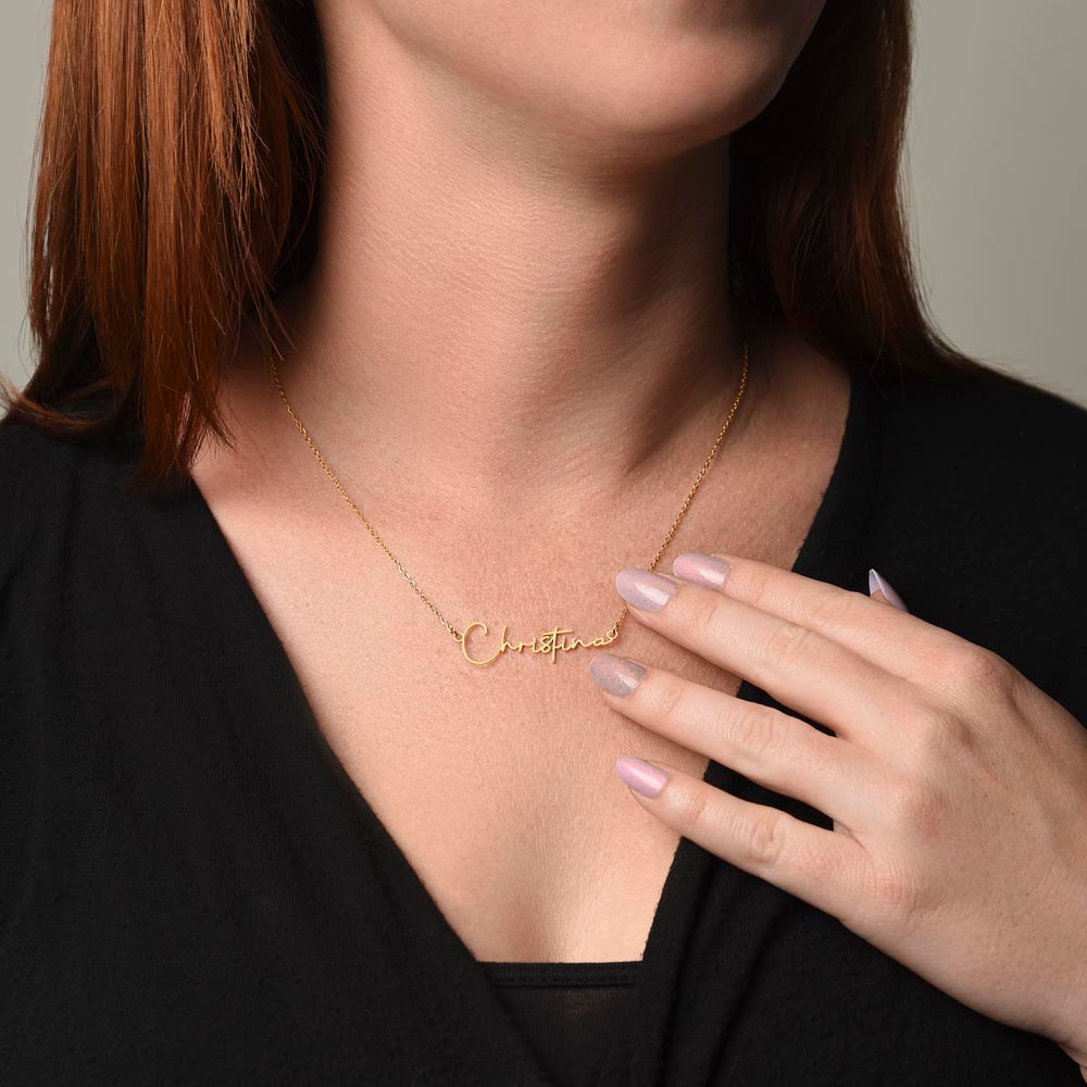 Signature Name Necklace - MC