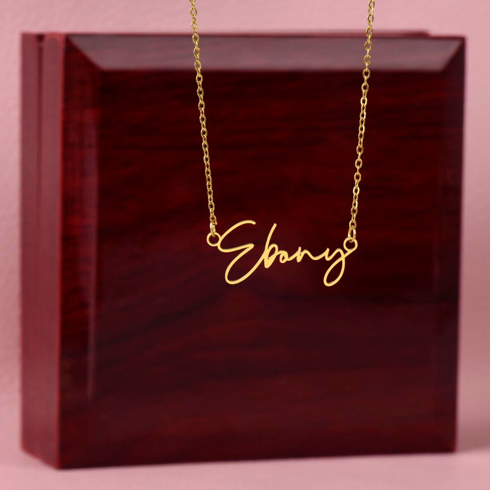 Signature Name Necklace - MC