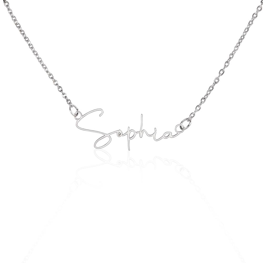 Signature Style Custom Name Necklace - No MC
