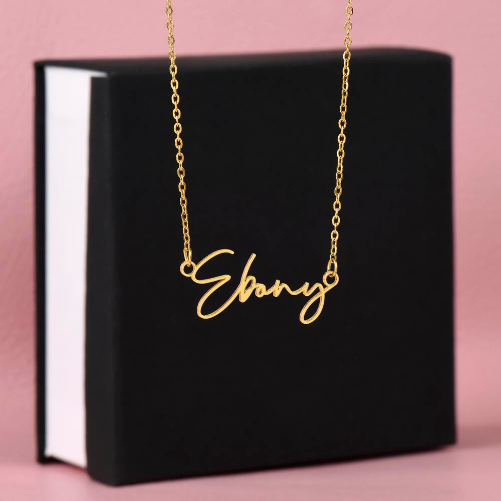 Signature Style Custom Name Necklace - No MC