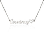 Heart Name Necklace - No MC