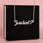 Heart Name Necklace - No MC