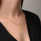 Vertical Name Necklace - No MC