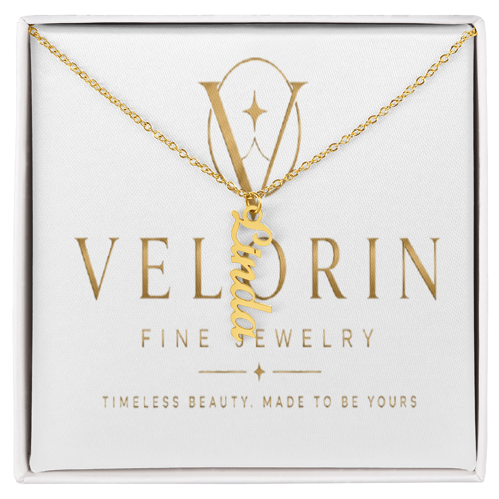 Multi Vertical Name Necklace - MC