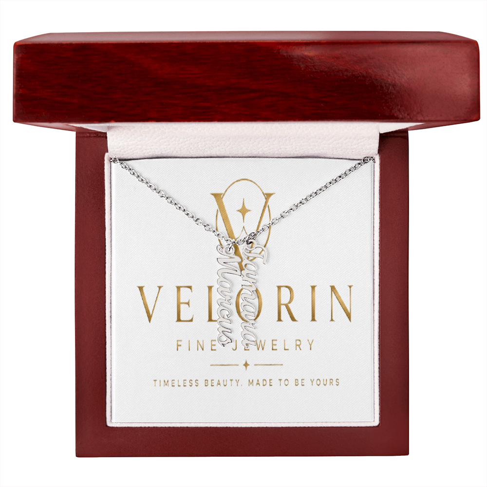 Multi Vertical Name Necklace - MC