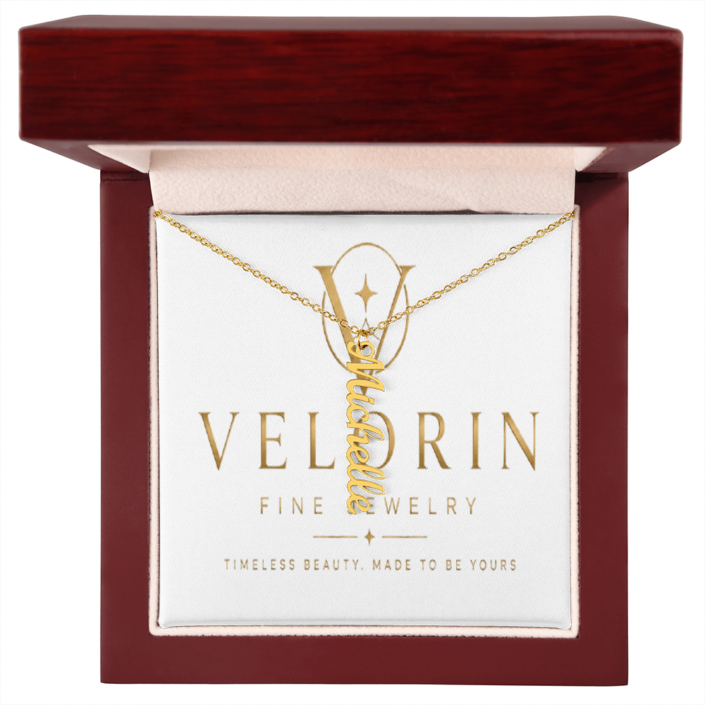 Multi Vertical Name Necklace - MC