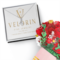 Alluring Beauty Necklace & Sweetest Devotion Flower Bouquet