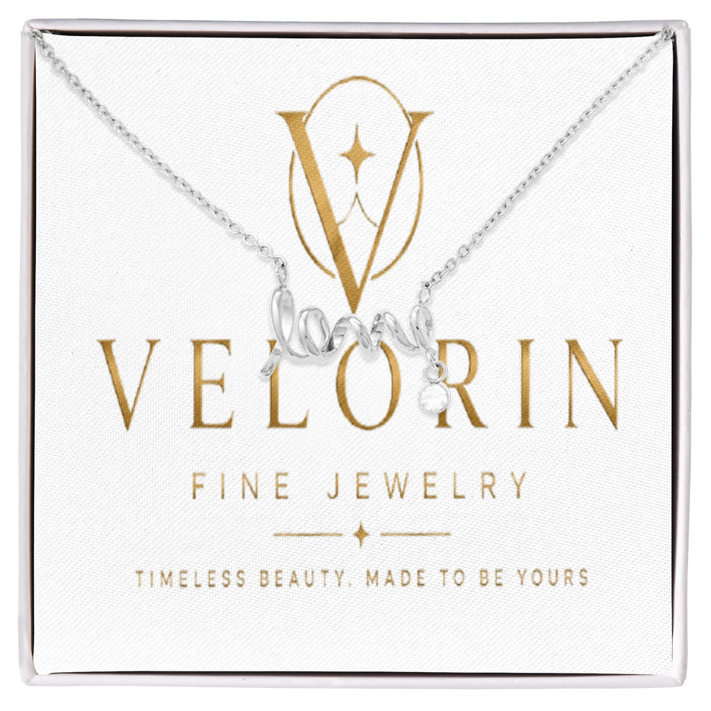 Scripted Love Necklace