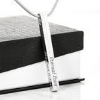 4-Sided Stick Necklace - Engraved POD MC
