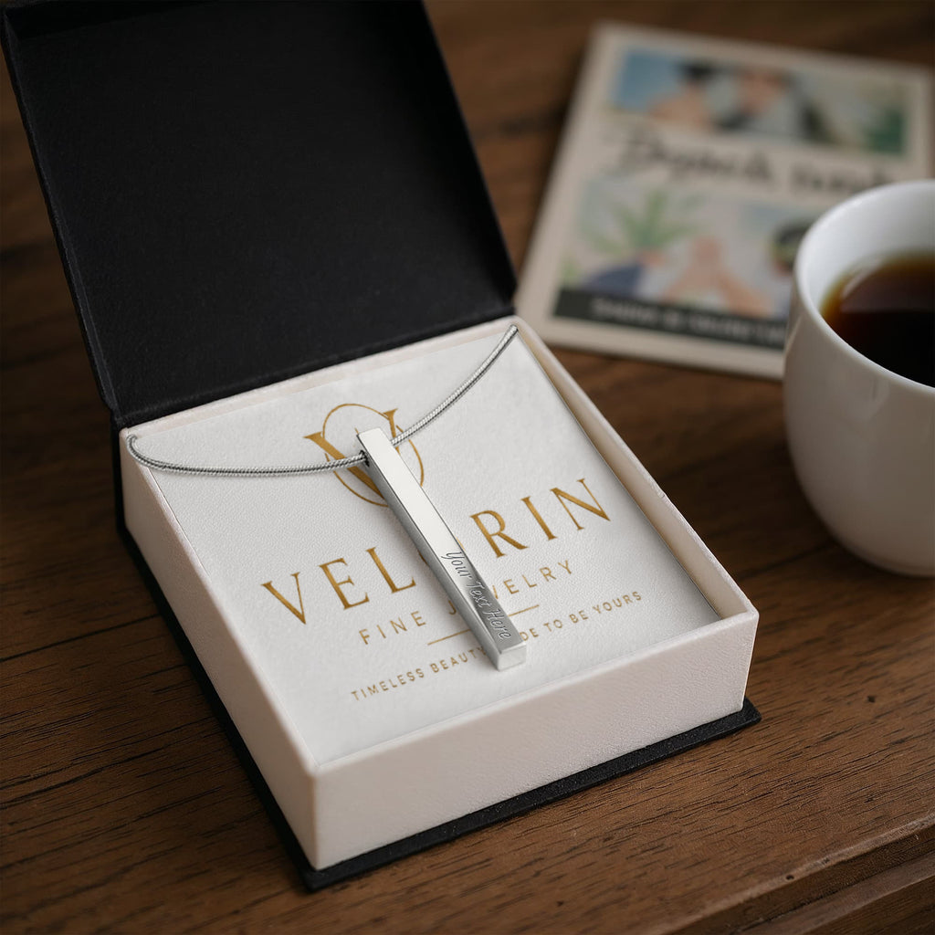 4-Sided Stick Necklace - Engraved POD MC