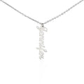 Multi Vertical Name Necklace - NO MC