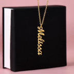 Multi Vertical Name Necklace - NO MC