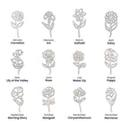 Flower Name Necklace - No MC
