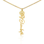 Flower Name Necklace - No MC