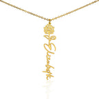 Flower Name Necklace - No MC
