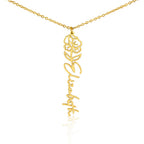Flower Name Necklace - No MC