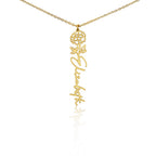 Flower Name Necklace - No MC