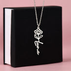Flower Name Necklace - No MC