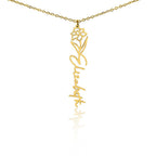 Flower Name Necklace - No MC