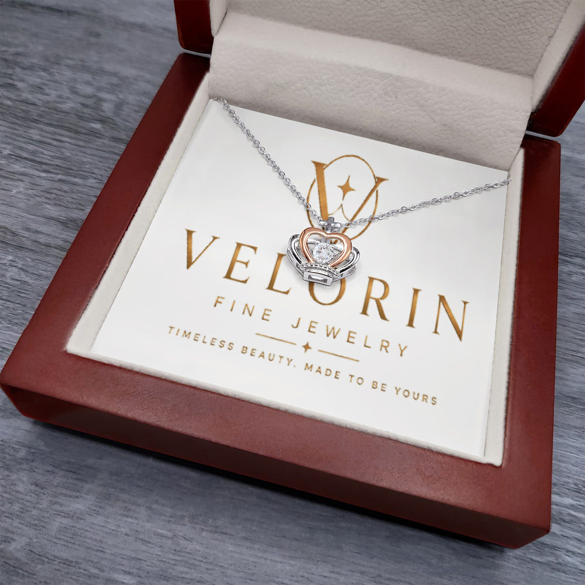 Crown Pendant Necklace