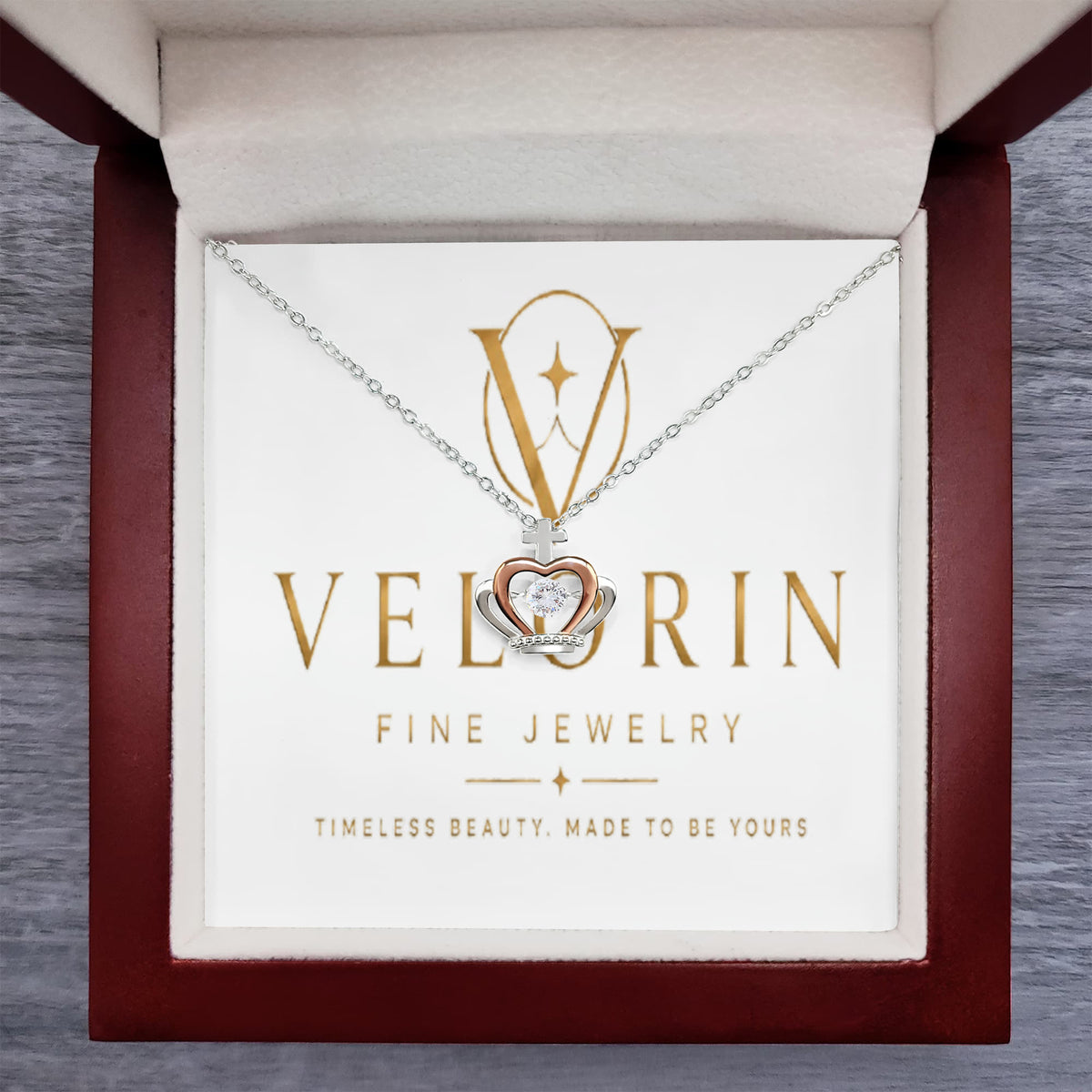 Crown Pendant Necklace